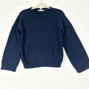 Sibel Saral Crewneck Sweater Size XS Navy Italian Yarn Classic Timeless Nautical